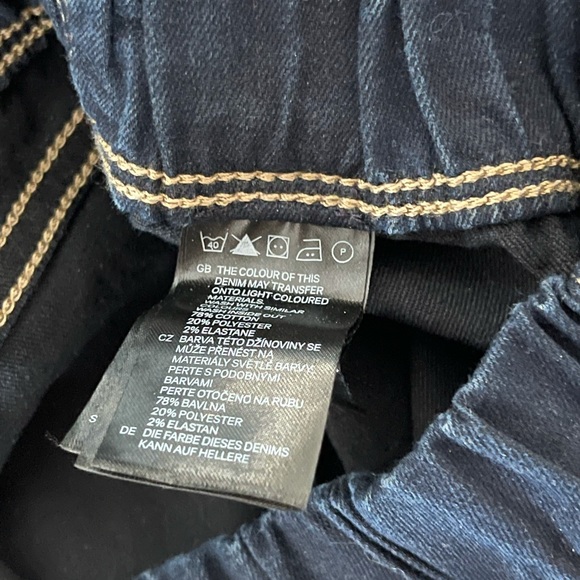 H&M Dark Blue Skinny Jeggings size 12 - Picture 7 of 7
